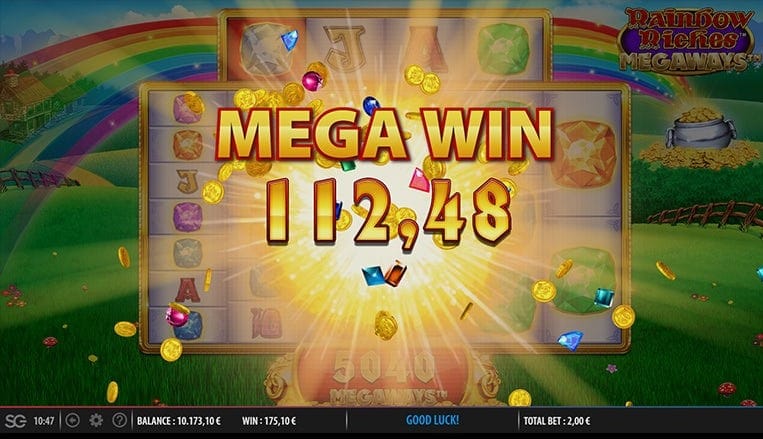 Rainbow Riches Megaways Big Win